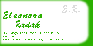 eleonora radak business card